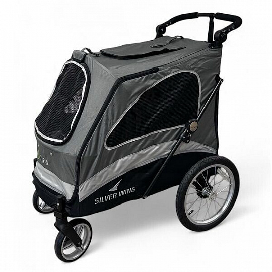 Petstro-Wagen bis 55 kg ohne Pflegeaufsatz, grau/schwarz + kostenlose Unterlage Petstro-Wagen bis 55 kg ohne Pflegeaufsatz, grau/schwarz + kostenlose Unterlage
