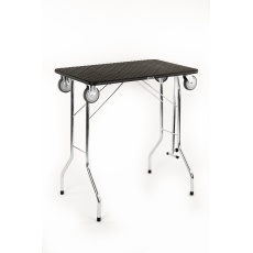 Klappbarer Trimmtisch für Hunde, klappbarer Trimmtisch, mit kugelgelagerten Rollen, Arbeitsfläche 80*50cm