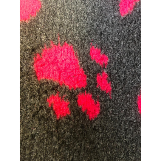 Vet Bed grau/rosa Pfoten