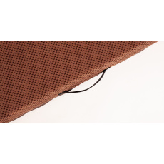 Orthopädisches Hundebett aus BRAUNEM Velours / BRAUNEM Kunstleder, 5 cm hoch
