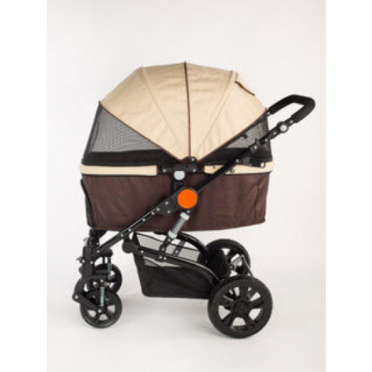 Wagen, braun/beige Stroller für Hunde, Katzen und anderen Tieren
