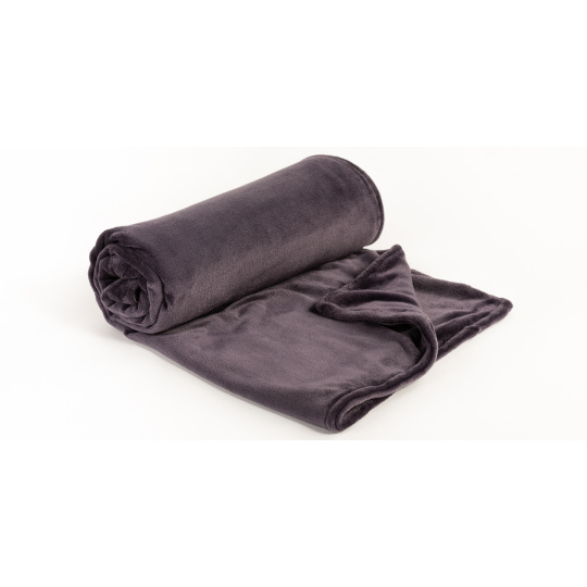 Kuscheldecke grau aus Vlies 60*40cm