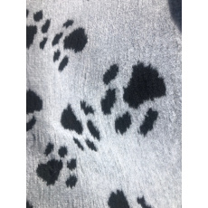 Vet bed grau mit großer schwarze Pfoten rutschfester Boden 3 Größen Vet bed grau mit großer schwarze Pfoten rutschfester Boden 3 Größen