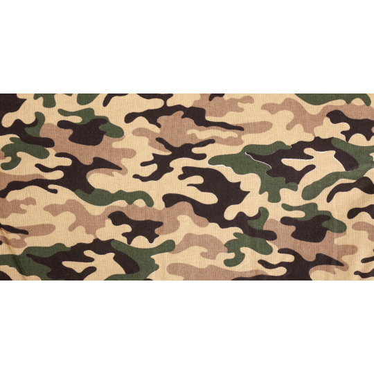 Matte aus Baumwolle grün Camouflage