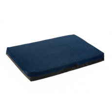 Orthopädisches Hundebett - dunkelblauer Velours Orthopädisches Hundebett - dunkelblauer Velours