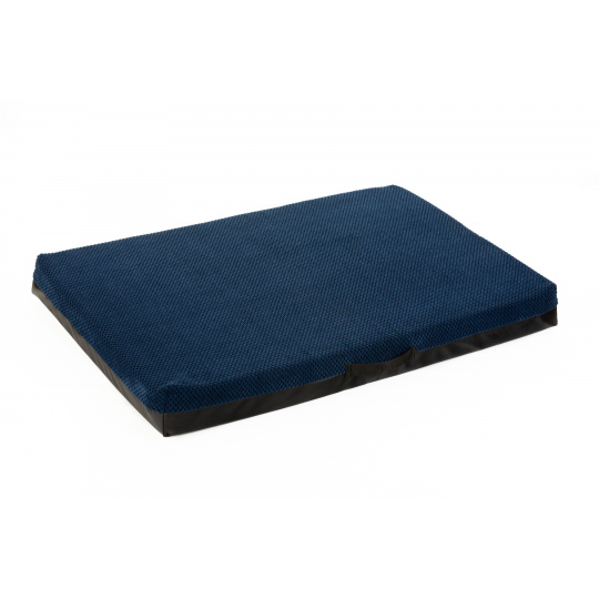 Orthopädisches Hundebett - dunkelblauer Velours