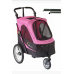 Petstro Wagen, Kinderwagen mit Pflegetisch mittel, Farbe rosa/schwarz inklusive Pflegetisch