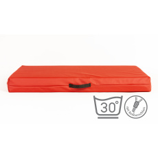 Hundematte für Hunde mit abnehmbarem Bezug KUNSTLEDER ROT 4XL 120x80cm 10cm hoch Hundematte für Hunde mit abnehmbarem Bezug KUNSTLEDER ROT 4XL 120x80cm 10cm hoch