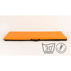 Kuschelbett - orangefarbener Oxford-Stoff