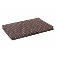 Orthopädisches Hundebett - braune Pfoten Oxford Textil