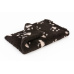 Vet Bed Matte für Hunde - dunkelbraun/beige Pfoten