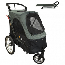 Petstro Kinderwagen mit Pflegetisch groß - Farbe Schwarz/Lila + Lammfellunterlage gratis Petstro Kinderwagen mit Pflegetisch groß - Farbe Schwarz/Lila + Lammfellunterlage gratis