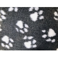 Vet Bed Matte grau/weiße Pfoten