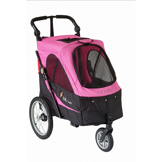 Petstro-Wagen bis 30 kg ohne Pflegetisch, rosa/schwarz + kostenlose Unterlage Petstro-Wagen bis 30 kg ohne Pflegetisch, rosa/schwarz + kostenlose Unterlage