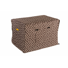 Abdeckung für Transportkäfig braun mit Pfoten Abdeckung für Transportkäfig braun mit Pfoten