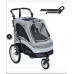 Petstro Wagen, Kinderwagen mit Pflegetisch mittel, Farbe lila/schwarz inklusive Pflegetisch