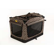 Transportbox COOL PET Plus - braun/beige Pfoten