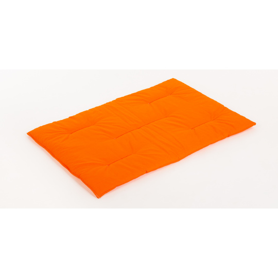 Matte aus Baumwolle orange gefüllt mit Vlies 3 Größen